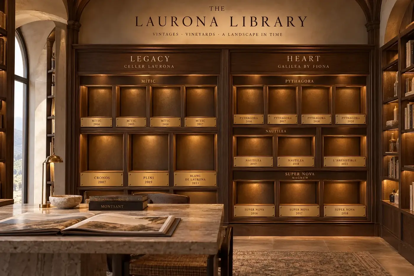 La bibliothèque Laurona : Legacy, Heart et grands formats, une niche par millésime