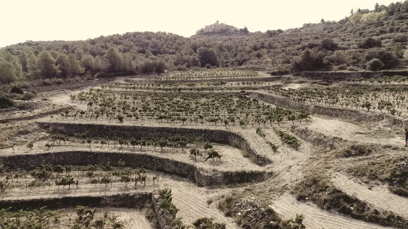 Le village de La Figuera et ses terrasses
